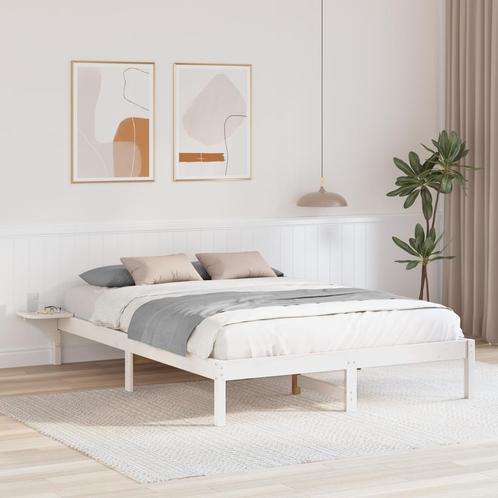 vidaXL Bedframe met nachttafels Wit 160 x 200 cm Wit, Huis en Inrichting, Slaapkamer | Bedden, Nieuw, Verzenden