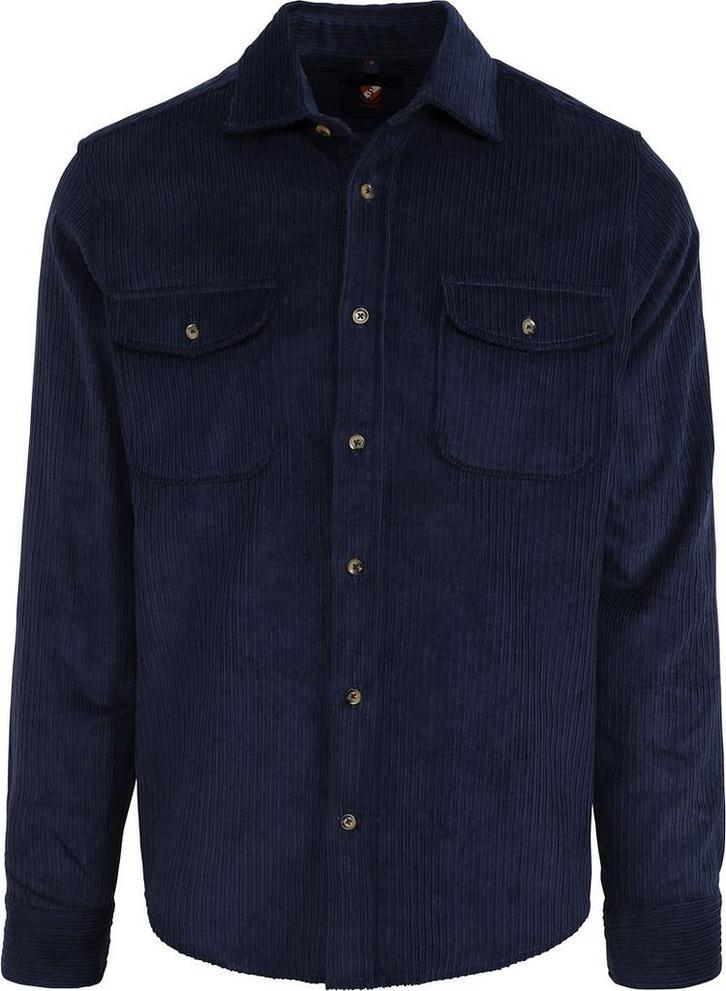 Suitable Overshirt Corduroy Navy maat Maat 52/54 (L) Heren, Kleding | Heren, Truien en Vesten, Blauw, Nieuw, Maat 52/54 (L), Verzenden