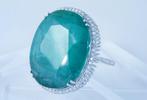 Zonder minimumprijs - Ring Platina - 41.50ct. tw. Smaragd -, Nieuw