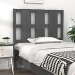 vidaXL Hoofdbord 105,5x4x100 cm massief grenenhout grijs, Huis en Inrichting, Slaapkamer | Bedden, Verzenden, Nieuw
