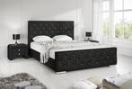 Tweepersoonsbed Aventura Diamond - Zwart - 180x200 cm, Nieuw, 180 cm, Verzenden