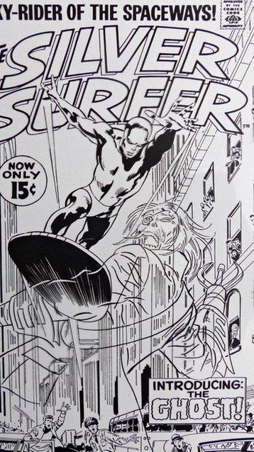 John Buscema - 1 Film original dimpression - Silver Surfer beschikbaar voor biedingen