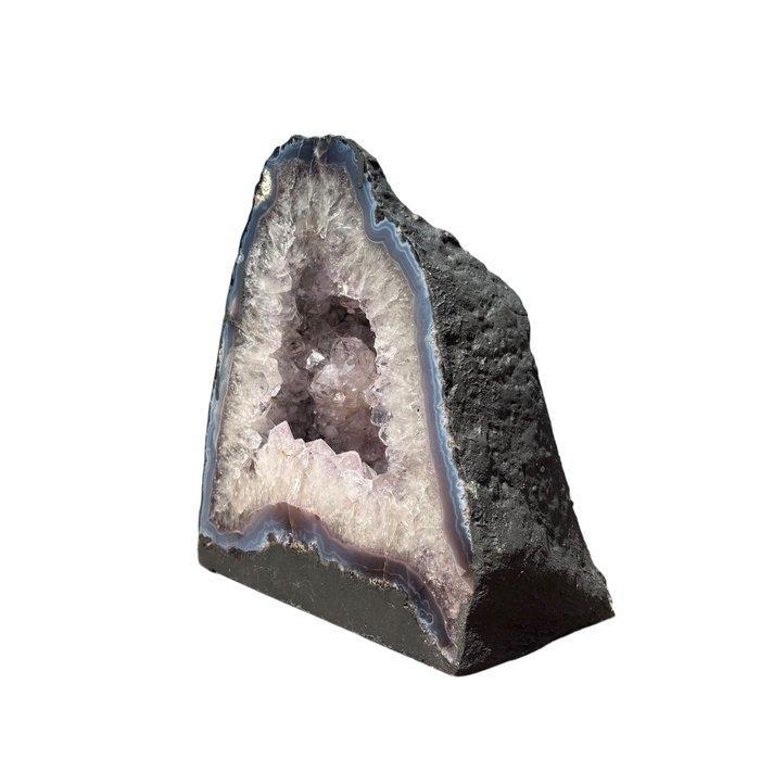 amethist Geode - Hoogte: 29 cm - Breedte: 26 cm- 15.4 kg -, Verzamelen, Mineralen en Fossielen