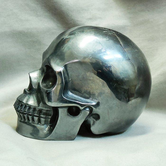 Crâne humain taillé à la main en cristal de Tera-Herz -, Antiquités & Art, Curiosités & Brocante