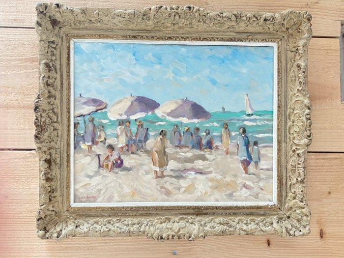 Cor Schaap (1968) - Strandgezicht, Antiek en Kunst, Kunst | Schilderijen | Klassiek