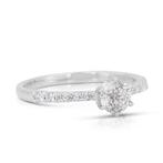 Bague Platine - 0.67ct. tw. Diamant (Naturelle) - Diamant, Handtassen en Accessoires, Ringen, Nieuw