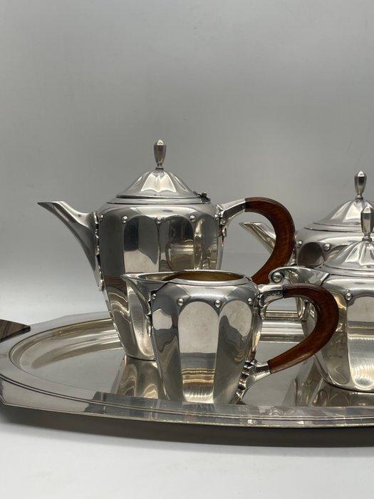 Orfèvre Roux Marquiand - Koffie- en theeservies (5) - Modèle, Antiek en Kunst, Kunst | Designobjecten