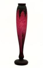 Daum Nancy - Vaas - Daum Nancy - Amethisten gemarmerde, Antiek en Kunst