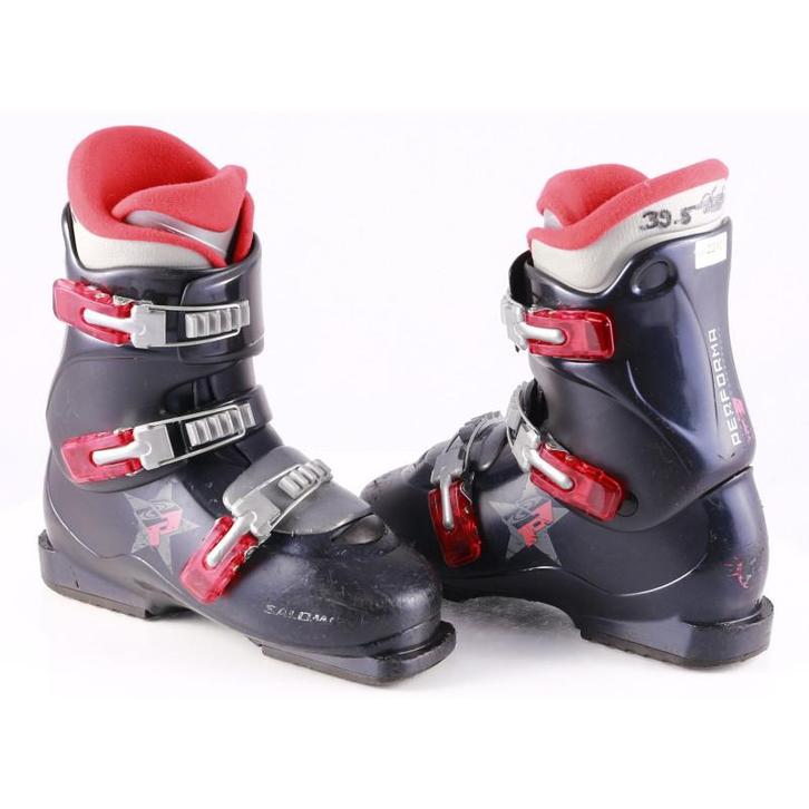 39 40 kinder skischoenen SALOMON PERFORMA T3, black, Sport en Fitness, Skiën en Langlaufen, Ski, Schoenen, Gebruikt, Salomon, Verzenden