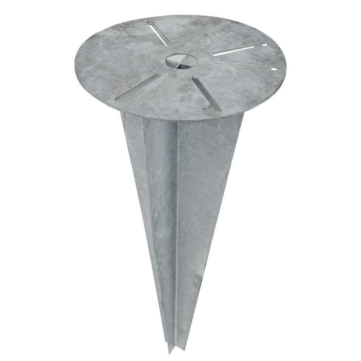 Grond Bevestiging Spike 26cm Basisplaat 55cm Diepte - 5819, Doe-het-zelf en Bouw, Bouwverlichting, Verzenden