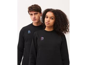 Veiling - Black Off Pitch Cotton Crewneck Sweater RS3015 900 beschikbaar voor biedingen