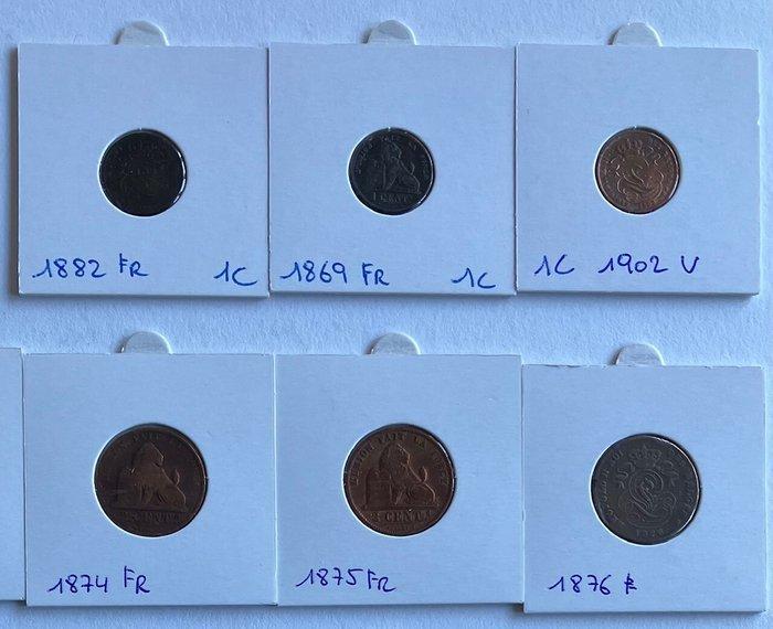 België. 1835/1909 Collection of Belgian coins, period, Postzegels en Munten, Munten | Nederland