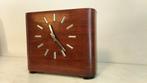 Tafel/bureauklokken - Art Deco spaarklok-mahoniehout-chrome