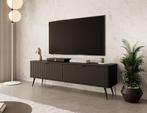 TV-Meubel zwart 163x38x51 | 2 kleppen, Verzenden