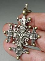 Croix - Laiton - 1850-1900 - Croix copte Grecque, Antiek en Kunst
