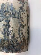 Antiek Tegel - Barokke versiering met watermolen - Antiek -