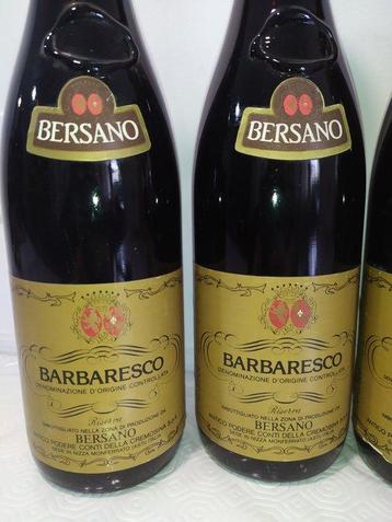 1978, 1979 Barolo & 1978 x2 Barbaresco, Bersano - Piëmont beschikbaar voor biedingen