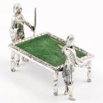 NO RESERVE - H. Hooijkaas - Biljarten - Figurine - Argent