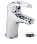 Athos KIWA wastafelmengkraan + klikwaste chroom, Ophalen of Verzenden, Nieuw