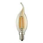 LED Kaars E14- Filament - Amber(goud) 2200k- 4W vervangt 30, Huis en Inrichting, Lampen | Losse lampen, Nieuw, Ophalen of Verzenden