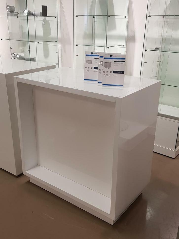 *TIP*  Super high glossy toonbank showroommodel wit 98 cm, Zakelijke goederen, Kantoor en Winkelinrichting | Winkel en Inventaris