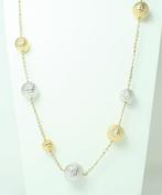 Novello - Collier - 18 carats Or blanc, Or jaune - Collier, Bijoux, Sacs & Beauté