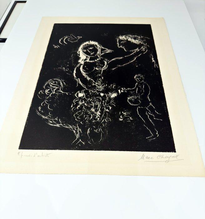 Marc Chagall (1887-1985) - Blanc sur noir, Antiek en Kunst, Antiek | Overige Antiek