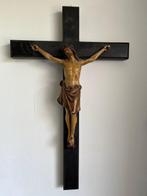 Antique Crucifix - Bois, Plâtre - 1850-1900 - 70 cm