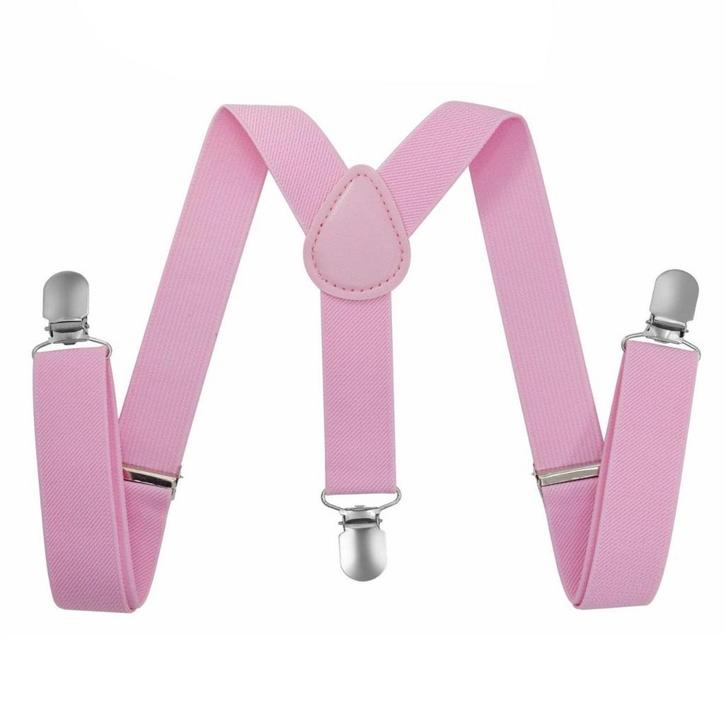 Fako Fashion - Kinder Bretels - Effen - 65cm - Roze, Kinderen en Baby's, Kinderkleding | Overige, Verzenden