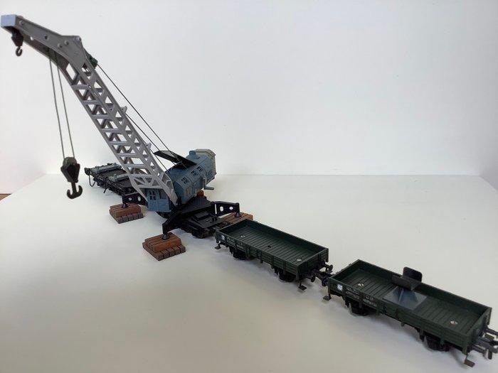 Fleischmann H0 - 1495/4 - Treinset (4) - Spoorwegkraan met, Hobby en Vrije tijd, Modeltreinen | H0
