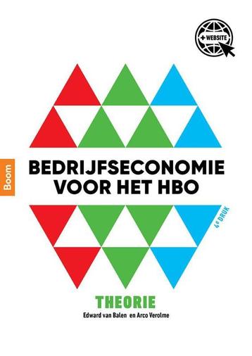 Bedrijfseconomie voor het hbo 9789024408597 Arco Verolme, Boeken, Studieboeken en Cursussen, Verzenden, Gelezen, Arco Verolme