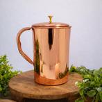 Puur koperen kan glad met deksel ± 2 liter (750 gr), Ophalen of Verzenden