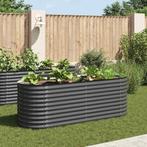 vidaXL Plantenbak verhoogd 240x80x81 cm gegalvaniseerd staal, Tuin en Terras, Verzenden, Nieuw
