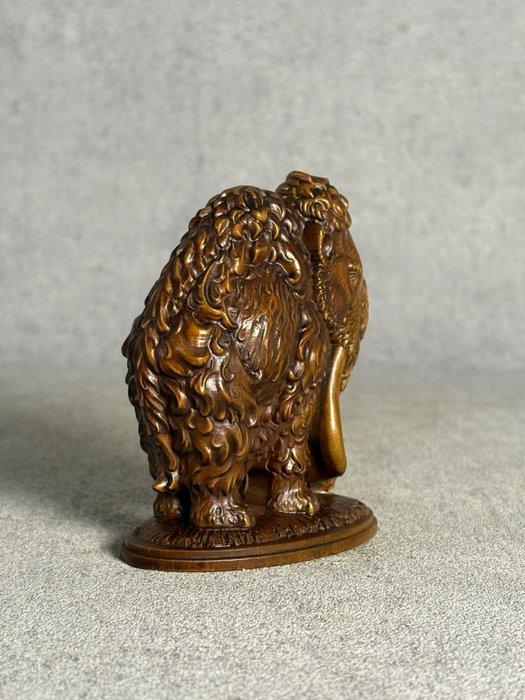 Beeldje - Mammoet - Buxus Hout, Antiek en Kunst, Curiosa en Brocante
