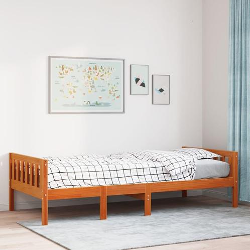 vidaXL Kinderbed zonder matras massief grenenhout wasbruin, Huis en Inrichting, Slaapkamer | Bedden, Nieuw, Verzenden