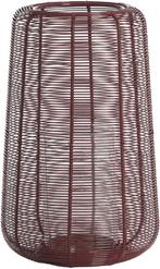 2dekans | Light & Living windlicht ADETA glans bordeaux met, Ophalen of Verzenden, Nieuw