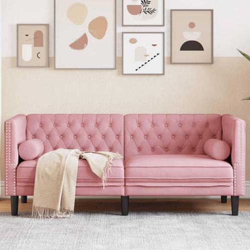 vidaXL Tweezitsbank Chesterfield-stijl en bolsters fluweel, Huis en Inrichting, Zetels | Zetels, Nieuw, Verzenden