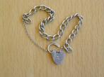 Zonder Minimumprijs - Armband Zilver - Hart Hangslot Armband, Nieuw