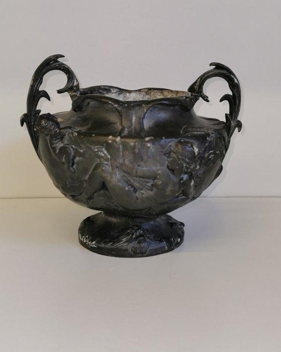 Vaas - Tin - Vase Auguste Moreau, Antiek en Kunst, Curiosa en Brocante