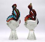 Murano - sculptuur, coppia pesci - 32 cm - Glas, Antiek en Kunst