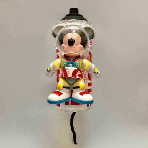 Popik - Mickey Fly Rocket!, Antiquités & Art, Art | Peinture | Moderne