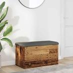 vidaXL Opbergbankje 82x42x45 cm bewerkt hout oud houtkleurig, Huis en Inrichting, Overige Huis en Inrichting, Verzenden, Nieuw