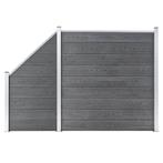 vidaXL Schuttingset 1 vierkant en 1 schuin 273x186 cm HKC, Tuin en Terras, Verzenden, Nieuw