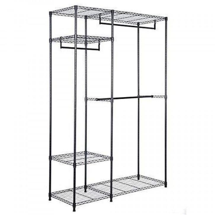 2dekans | Coast Draagbare stalen kast hanger opslag Rack, Maison & Meubles, Produits de nettoyage, Enlèvement ou Envoi