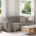 vidaXL Loveseat Bank Taupe 140 cm Stof, Huis en Inrichting, Zetels | Zetels, Verzenden, Nieuw
