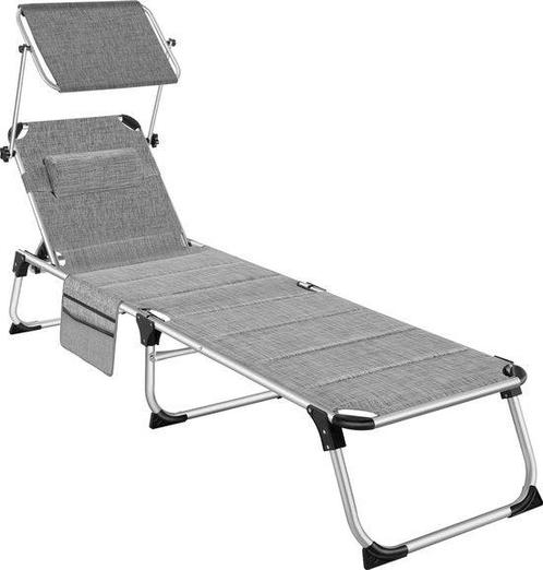 Tweedekans | tectake® - Ligbed Lorella gestoffeerd,, Tuin en Terras, Tuinsets en Loungesets, Ophalen of Verzenden