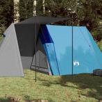 vidaXL Tent 3-persoons waterdicht blauw, Caravans en Kamperen, Tenten, Nieuw