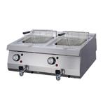 Heavy Duty Friteuse Elektrisch | 110–190°C | RVS | 2 x 12, Verzenden, Nieuw in verpakking
