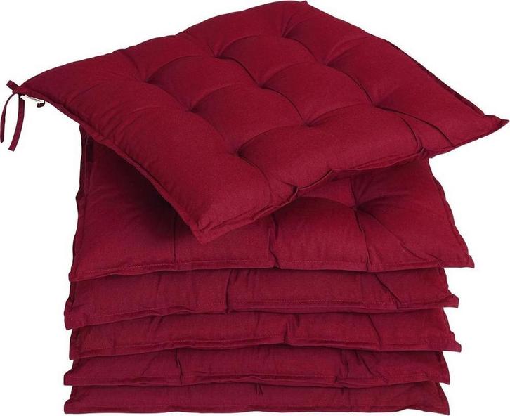 2dekans | Detex Set 6 Stoelkussens 43x39x5cm, Huis en Inrichting, Woonaccessoires | Kussens, Ophalen of Verzenden