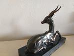 sculptuur, Antilope - 20 cm - Marmol, Onice, technisch zink